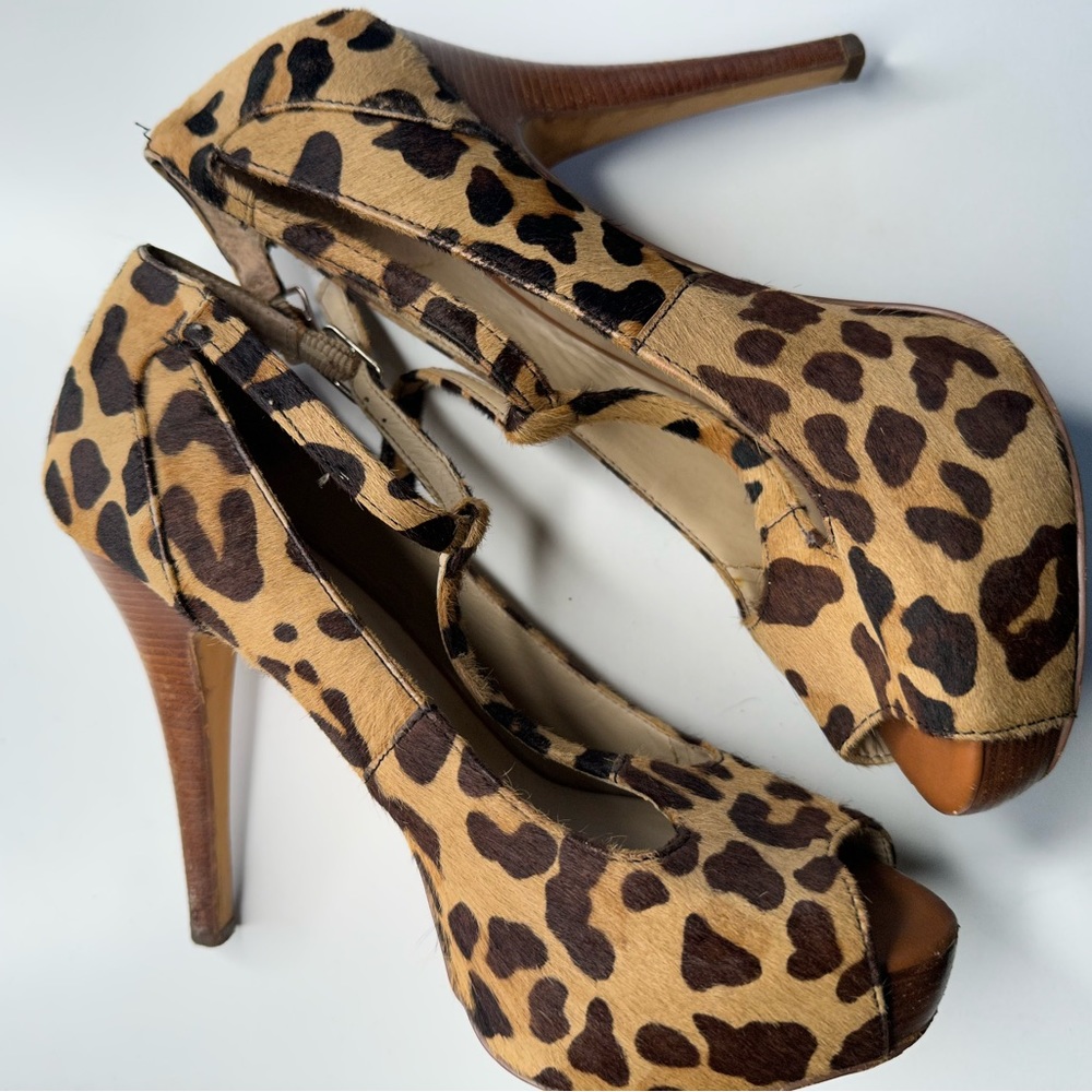 I.N.C. Faux Leopard Heels